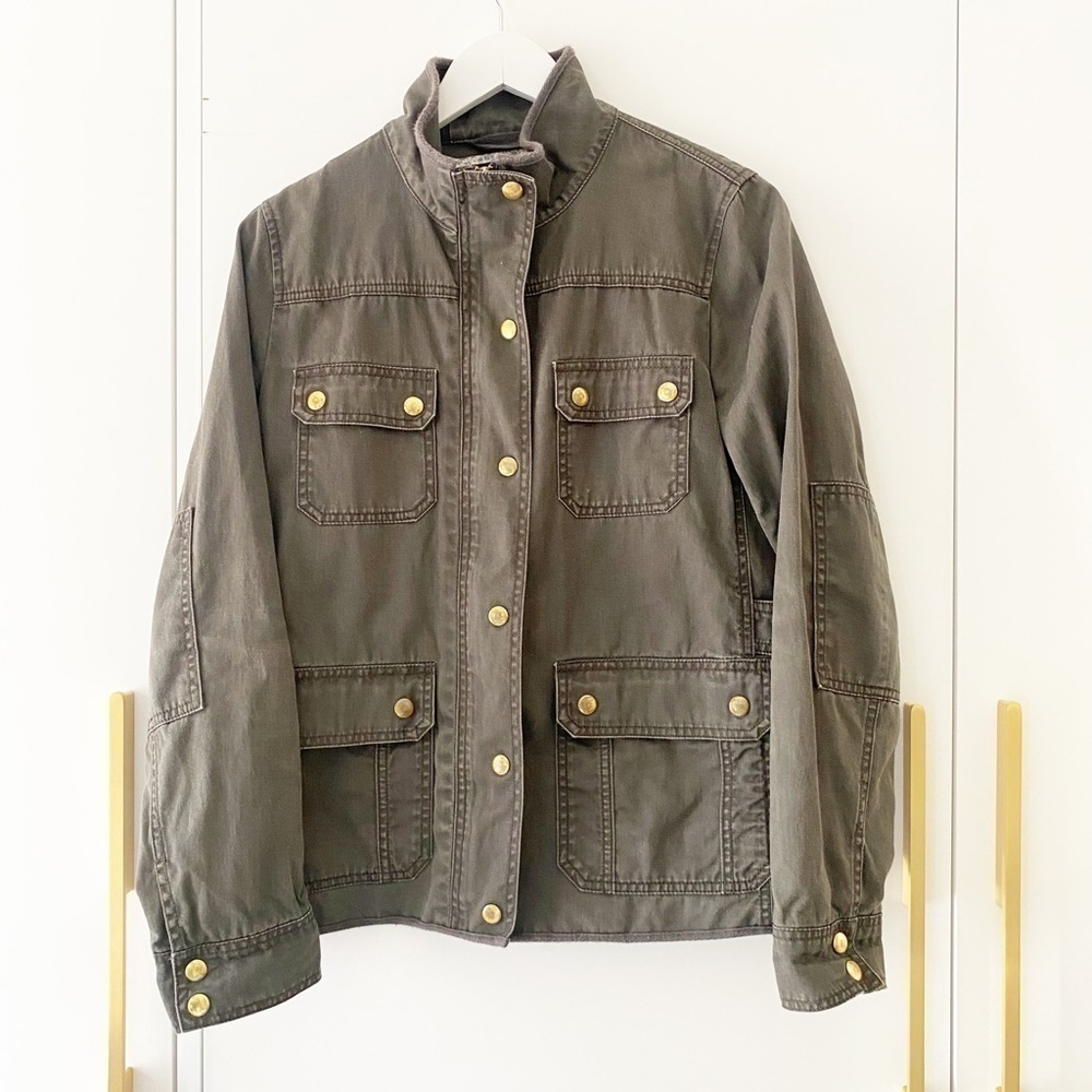 𝅺jcrew women’s Relaxed Boyfriend Field Jacket